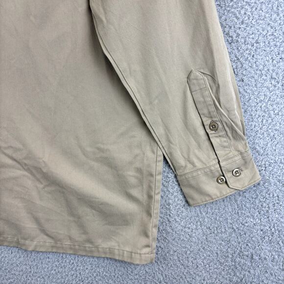 Carhartt Canvas Shirt Mens XL Tan Workwear Chore Outdoor Hunting Safari Grunge - Picture 10 of 11